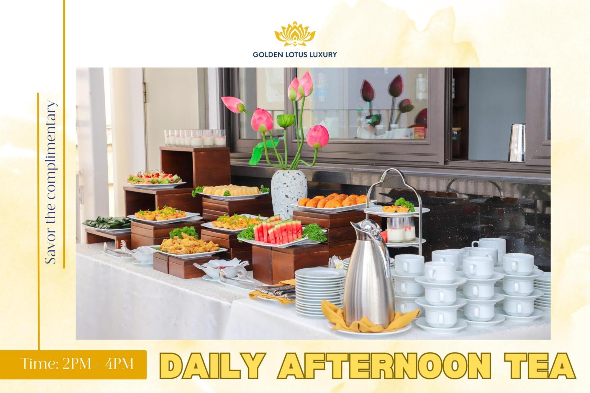 Golden Lotus Luxury Hotel Danang - Complimentary Daily Afternoon Tea Exterior photo